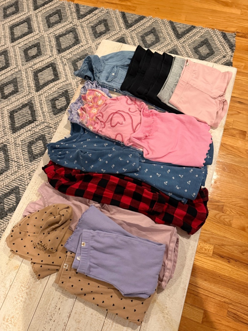 GAP baby lot of 4 year items, shirts, pants, shorts, and dresses